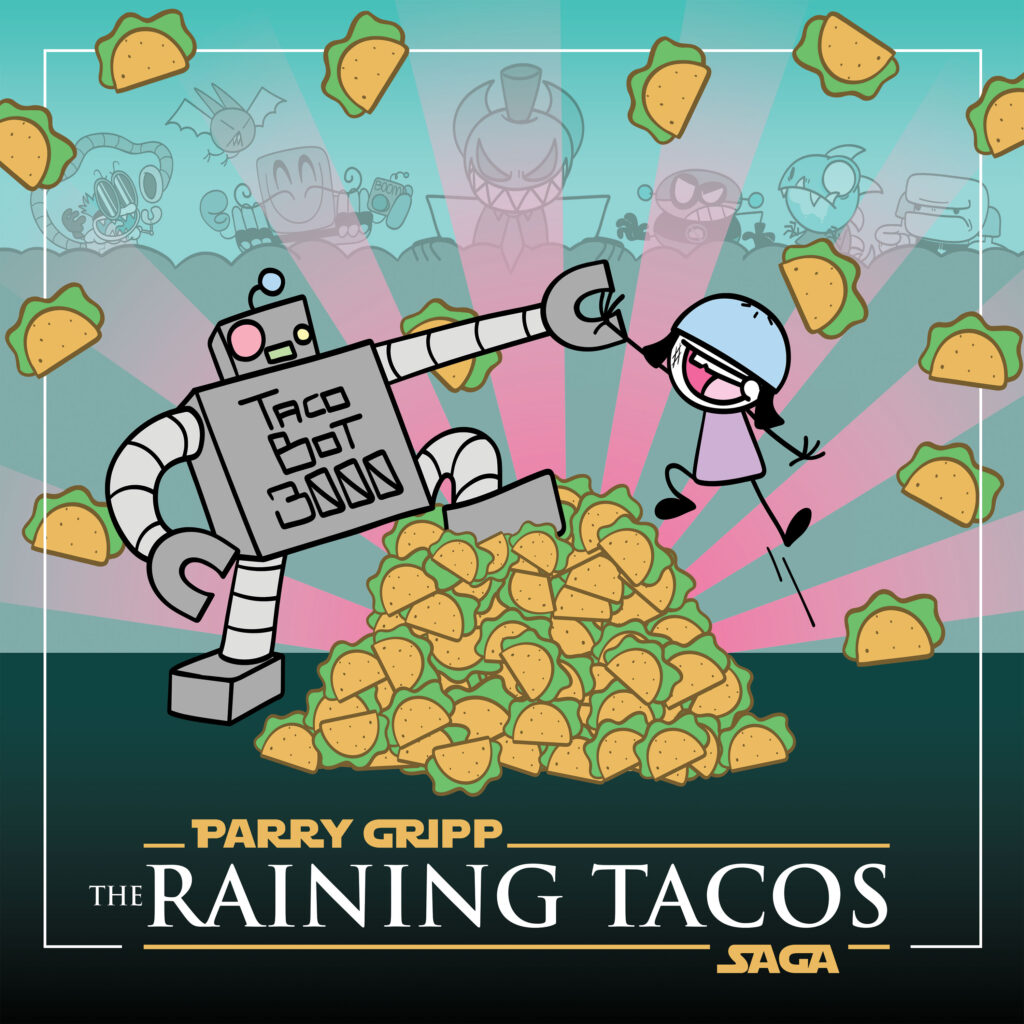 Raining Tacos Saga Album Cover